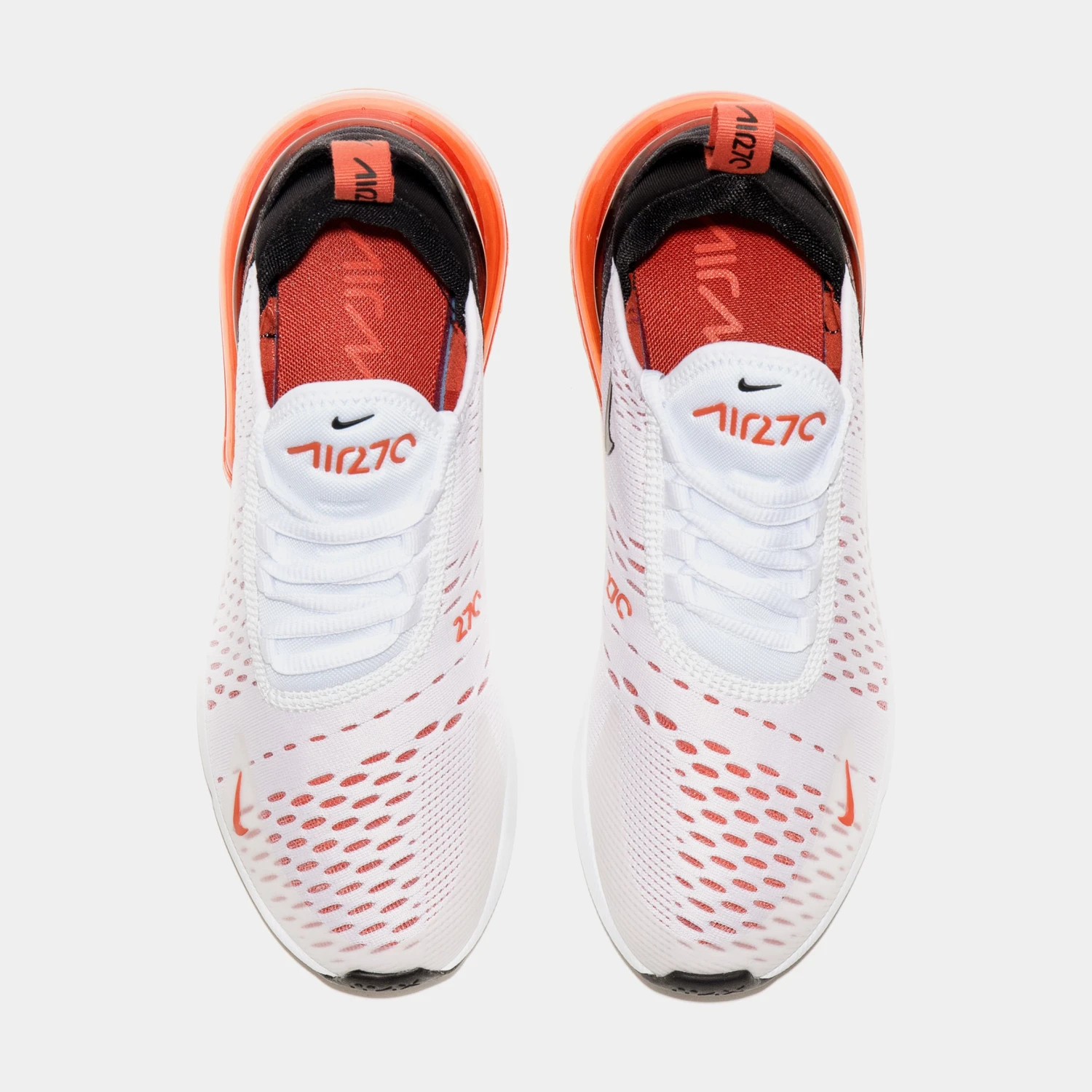 Nike Air Max 270 Womens Running Shoes (White/Orange) 7 Nike Air Max 270 Womens Running Shoes (White/Orange) - Image 5