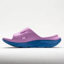 HOKA Ora Recovery Slide 3 Unisex Cyclamen/Coastal Sky -Boutique Shoe Store 570612 1