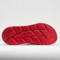HOKA Ora Slide 3 Unisex Bellwether Blue/Red Alert -Boutique Shoe Store 570614 4