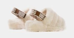 Ugg Fluff Yeah Womens Slide Sandals (Beige) -Boutique Shoe Store 589b2184730cb3e7ba8b7eb61e9045a3