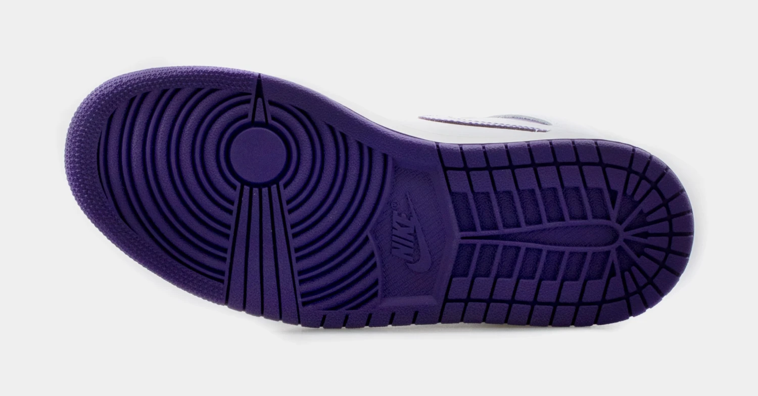 Air Jordan 1 High OG Court Purple Womens Lifestyle Shoe (White/Purple) 5 Air Jordan 1 High OG Court Purple Womens Lifestyle Shoe (White/Purple) - Image 3