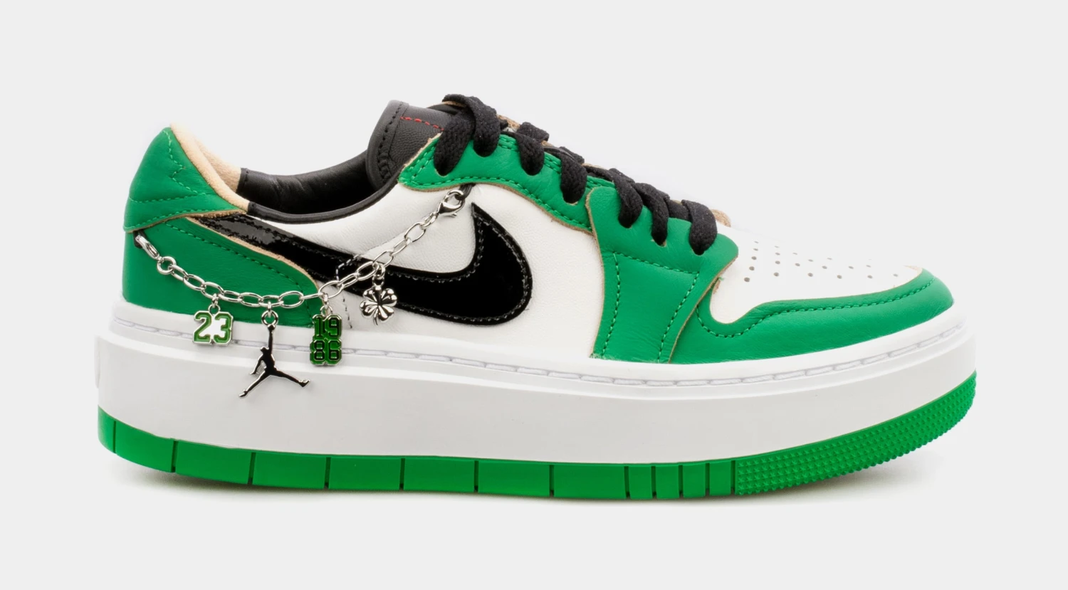 Air Jordan 1 Elevate Low Lucky Green Womens Lifestyle Shoes (Green/White) 3 Air Jordan 1 Elevate Low Lucky Green Womens Lifestyle Shoes (Green/White)