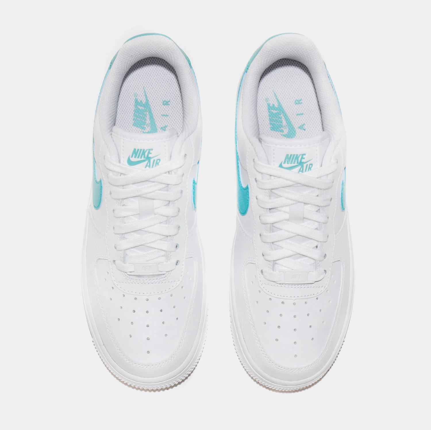 Nike Air Force 1 07 Womens Lifestyle Shoes (White/Washed Teal) 7 Nike Air Force 1 07 Womens Lifestyle Shoes (White/Washed Teal) - Image 5