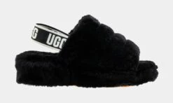Ugg Fluffy Yeah Womens Slide Sandal (Black)