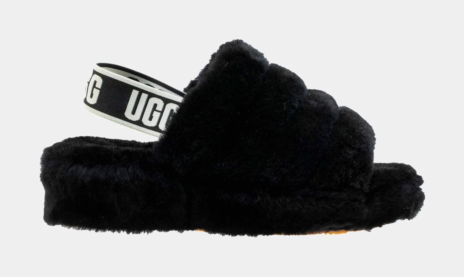 Ugg Fluffy Yeah Womens Slide Sandal (Black) 3 Ugg Fluffy Yeah Womens Slide Sandal (Black)