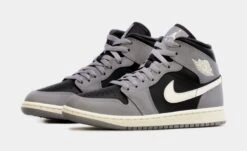 Air Jordan 1 Mid Cement Grey Womens Lifestyle Shoes (Grey/Black) -Boutique Shoe Store 7302b9dfc09303f8c4782b6a8f55cdc1