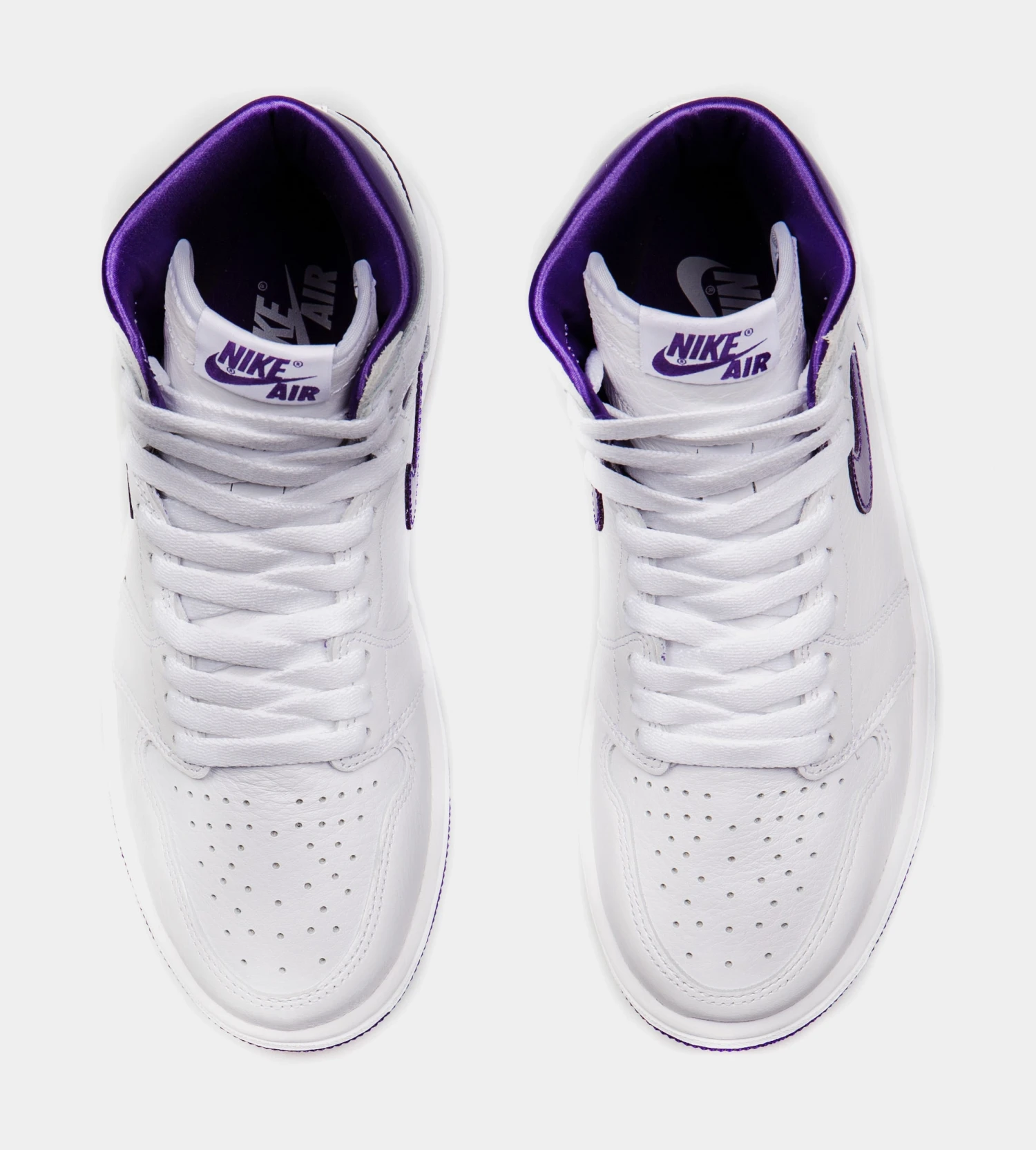 Air Jordan 1 High OG Court Purple Womens Lifestyle Shoe (White/Purple) 7 Air Jordan 1 High OG Court Purple Womens Lifestyle Shoe (White/Purple) - Image 5