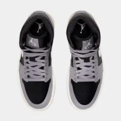 Air Jordan 1 Mid Cement Grey Womens Lifestyle Shoes (Grey/Black) -Boutique Shoe Store 80a0be29c0548d4f0c5e6fdfb9fd069b