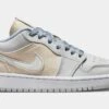 Air Jordan 1 Low Canvas Womens Lifestyle Shoes (White/Beige) -Boutique Shoe Store 80bd4ed7752ad9ab16b740ec3c2f7682