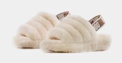Ugg Fluff Yeah Womens Slide Sandals (Beige) -Boutique Shoe Store 894a947afd6103cd188445d1a41218f8