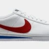 Nike Classic Cortez Leather Low Womens Lifestyle Shoes (White/Red/Blue) -Boutique Shoe Store 8d5086302469fda45857e2ae08f5b801
