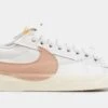 Nike Blazer Low 77 Jumbo Womens Lifestyle Shoes (White/Pink) -Boutique Shoe Store 902a1af5883c34b91c9c08224adc9794