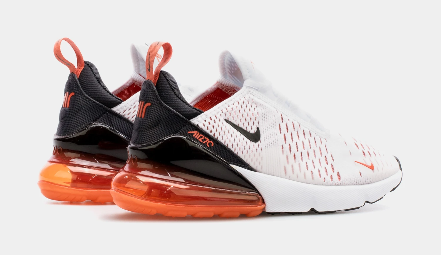 Nike Air Max 270 Womens Running Shoes (White/Orange) 8 Nike Air Max 270 Womens Running Shoes (White/Orange) - Image 6
