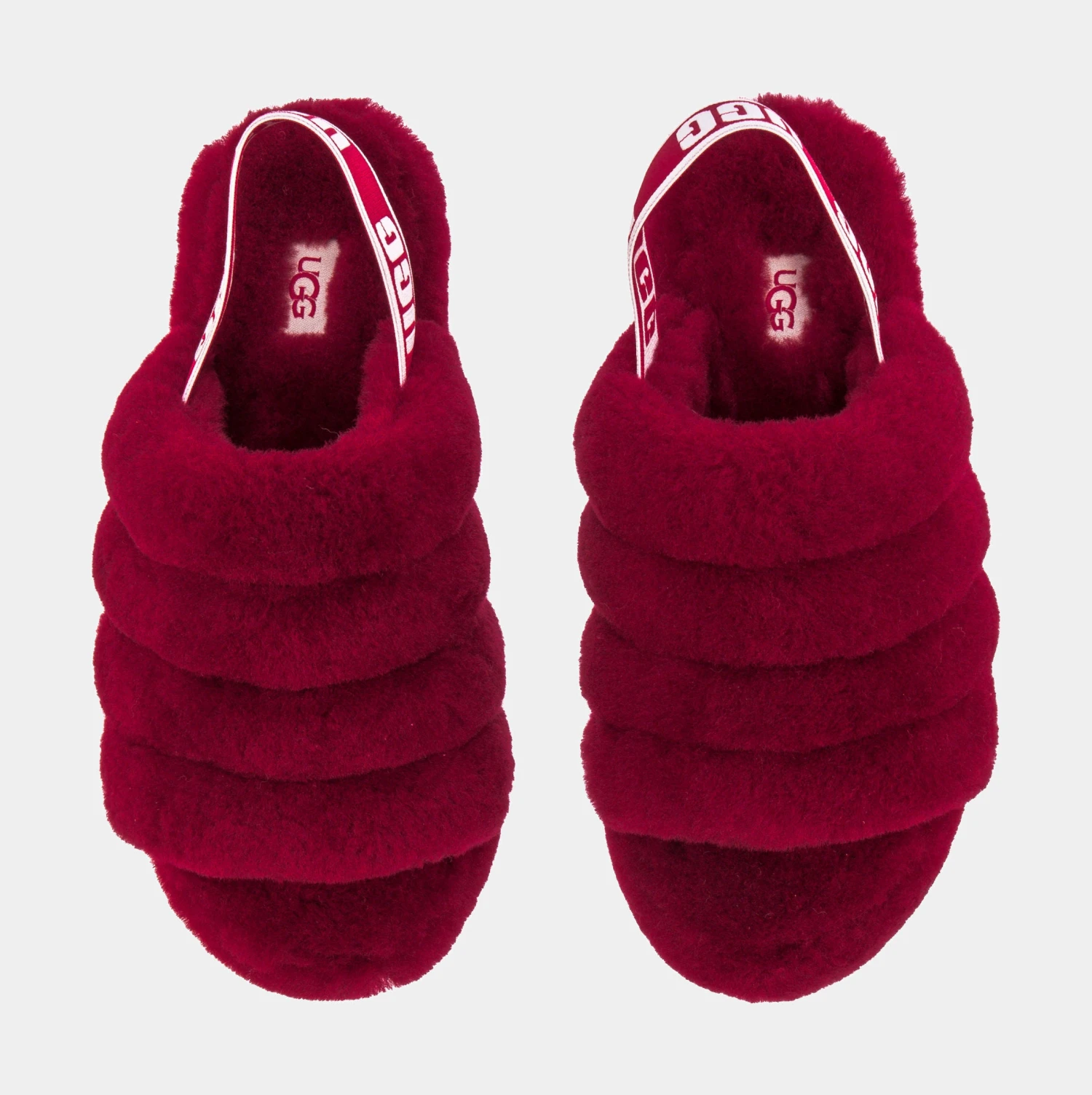 Ugg Fluff Yeah Womens Slide Sandal (Red) 7 Ugg Fluff Yeah Womens Slide Sandal (Red) - Image 5