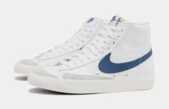 Nike Blazer Mid '77 Womens Lifestyle Shoes (White/Blue) -Boutique Shoe Store 9b9c937cc757fc5acb794649dcdd22ad