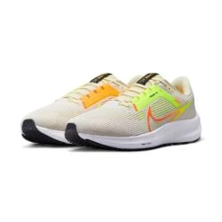 Nike Men's Air Zoom Pegasus 40 Running Shoe- White/Multi Color/Coconut - Regular (D) -Boutique Shoe Store AURORA DV3853 101 PHCFH001 2000