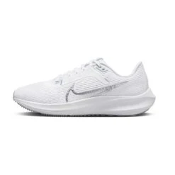 Nike Women's Air Zoom Pegasus 40 Running Shoe- White/Metallic Silver/Pure Platinum- Regular (B) -Boutique Shoe Store AURORA DV3854 101 PHSLH000 2000