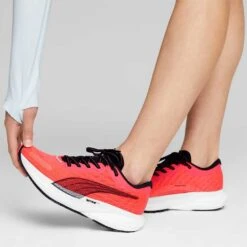 Women's Deviate Nitro 2 Running Shoe - Puma Black/Fire Orchid- Regular (B) -Boutique Shoe Store Deviate NITRO 2 Womens Running Shoes 6