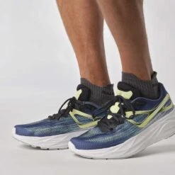 Salomon Men's Aero Blaze Running Shoe- Blue Ashes/Sunny Lime/Dark Sapphire- Regular (D) -Boutique Shoe Store L47049200 7481c5f43c36e4a91ce83cf343a3c47e