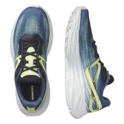 Salomon Men's Aero Blaze Running Shoe- Blue Ashes/Sunny Lime/Dark Sapphire- Regular (D) -Boutique Shoe Store L47049200 dafc6c9e86cf31665164e4ac8c3cde01