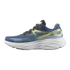 Salomon Men's Aero Glide Running Shoe- Blue Ashes/Dark Sapphire/Sunny Lime- Regular (D) -Boutique Shoe Store L47049200 e608f10ff40abd98ac04d0abc7269171