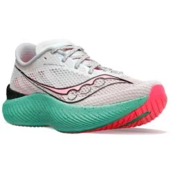 Saucony Women's Endorphin Pro 3 Running Shoe - Fog/ViZiPink - Regular (B) -Boutique Shoe Store S10755 25 5 1