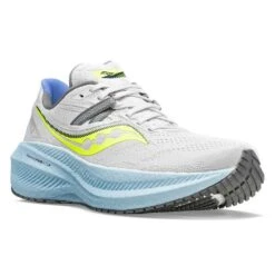 Saucony Women's Triumph 20 Running Shoe - Fog/Vapor- Regular (B) -Boutique Shoe Store S10759 15 5