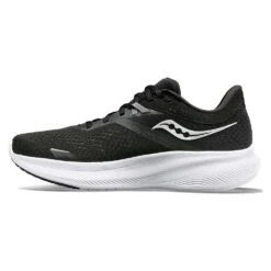 Saucony Women's Ride 16 Running Shoe - Black/White - Regular (B) -Boutique Shoe Store S10830 05 2