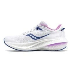 Saucony Women's Triumph 21 Running Shoe - White/Indigo - Regular (B) -Boutique Shoe Store S10881 31 2 1