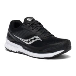 Saucony Men's Echelon 8 Running Shoe - Black/White - Regular (D) -Boutique Shoe Store S20574 40 5
