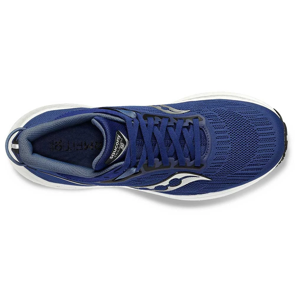 Saucony Men's Triumph 21 Running Shoe - Indigo/Black - Regular (D) 6 Saucony Men's Triumph 21 Running Shoe - Indigo/Black - Regular (D) - Image 4