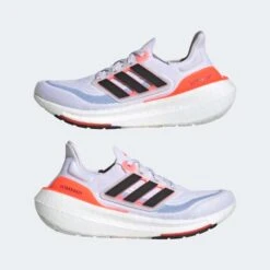 ADIDAS Women's Ultraboost Light Running Shoe- Ftwr White/Core Black/Solar Red- Regular (B) -Boutique Shoe Store Ultraboost Light Shoes White HQ6353 09 standard