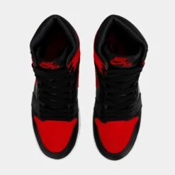 Air Jordan 1 Retro Hi OG Satin Bred Womens Lifestyle Shoes (Black/Red) Free Shipping -Boutique Shoe Store a048fbf9c102b31ee6b1f83ec250d6cd