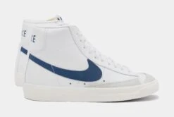 Nike Blazer Mid '77 Womens Lifestyle Shoes (White/Blue) -Boutique Shoe Store a303d98033a0cc46589db1a8f77f83e2
