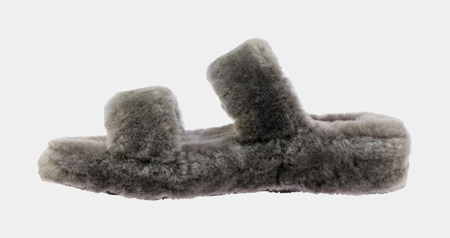 Ugg Fuzz Yeah Womens Sandals (Grey) 4 Ugg Fuzz Yeah Womens Sandals (Grey) - Image 2