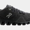 On Cloud X Black/Asphalt Womens Running Shoes (Black) -Boutique Shoe Store a985ec67ebd317ae63601fe2dcfdc3f2