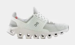 On Cloudswift Glacier/White Womens Running Shoes (White/Grey)