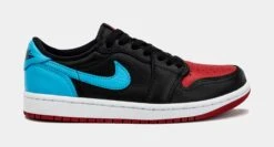 New Arrival 6 Air Jordan 1 Low OG UNC To Chicago Womens Lifestyle Shoes (Black/Red/Blue)