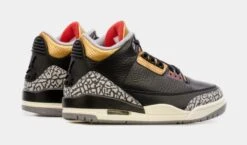 Air Jordan 3 Retro Black Gold Womens Lifestyle Shoes (Black/Brown) Free Shipping -Boutique Shoe Store bd6fb8278487b002450aa6e816ff0a90