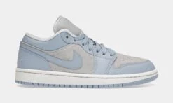 Air Jordan 1 Low Aluminum Womens Lifestyle Shoes (Blue/Grey) Limit One Per Customer