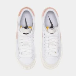 Nike Blazer Low 77 Jumbo Womens Lifestyle Shoes (White/Pink) -Boutique Shoe Store ce132d855623218e8d464ed81d56a957