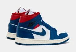 Air Jordan 1 Retro Mid French Blue Womens Lifestyle Shoes (Navy/Red) -Boutique Shoe Store d19923b6e21a27cf77437029e2699219