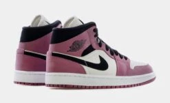 Air Jordan 1 Mid Light Mulberry Womens Lifestyle Shoes (Pink/White/Black) Free Shipping -Boutique Shoe Store d1e86691a726ae7efd0aa37a72dce072