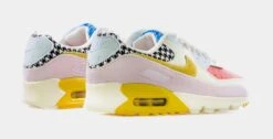 Nike Air Max 90 Womens Lifestyle Shoes (White/Beige/Multi) -Boutique Shoe Store d38e0516aa8a77a7607bb51e1f8c7b05