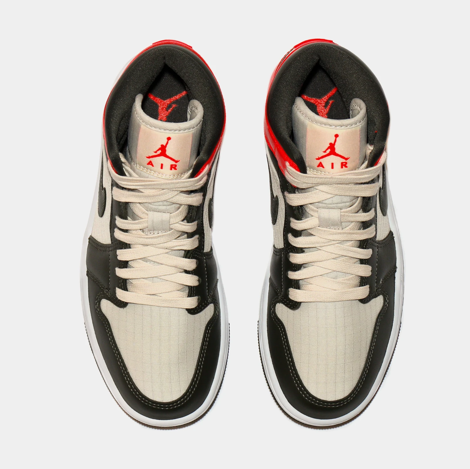 Air Jordan 1 Mid Newsprint Womens Lifestyle Shoes (Black/Crimson Red) Free Shipping 7 Air Jordan 1 Mid Newsprint Womens Lifestyle Shoes (Black/Crimson Red) Free Shipping - Image 5