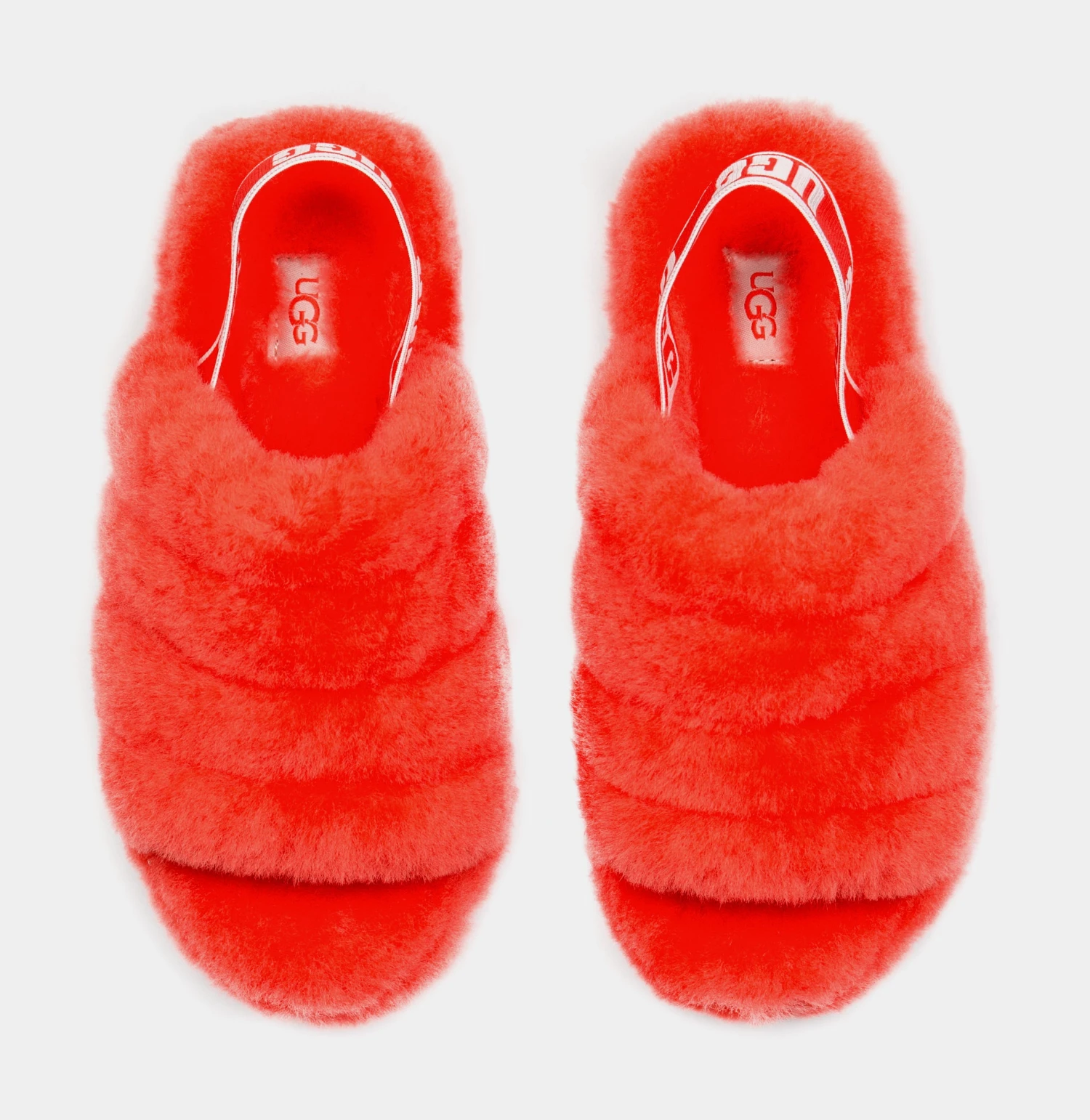 Ugg Fluff Yeah Womens Slide Sandals (Red) 7 Ugg Fluff Yeah Womens Slide Sandals (Red) - Image 5