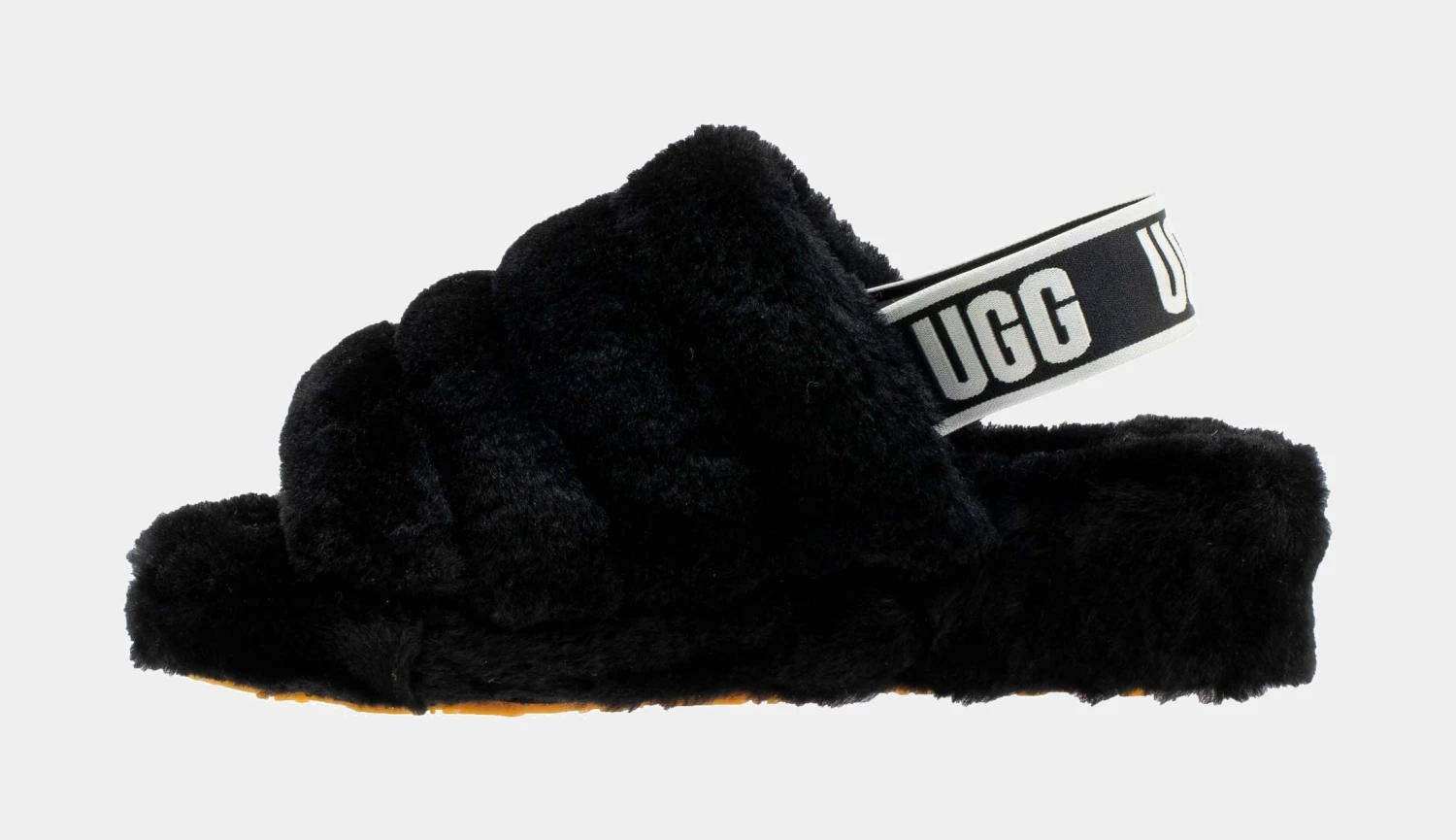 Ugg Fluffy Yeah Womens Slide Sandal (Black) 4 Ugg Fluffy Yeah Womens Slide Sandal (Black) - Image 2