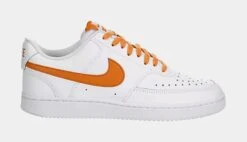 Nike Court Vision Womens Lifestyle Shoes (White/Orange)
