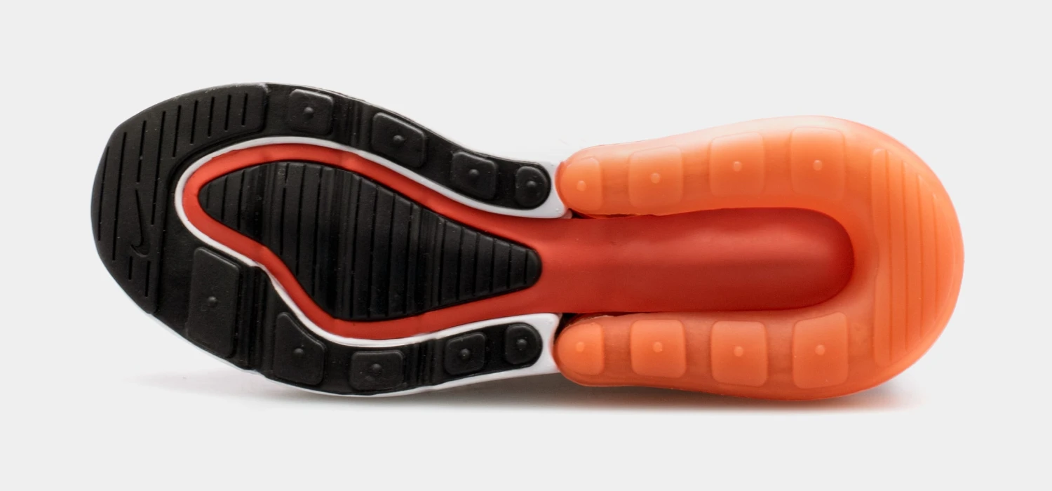 Nike Air Max 270 Womens Running Shoes (White/Orange) 5 Nike Air Max 270 Womens Running Shoes (White/Orange) - Image 3