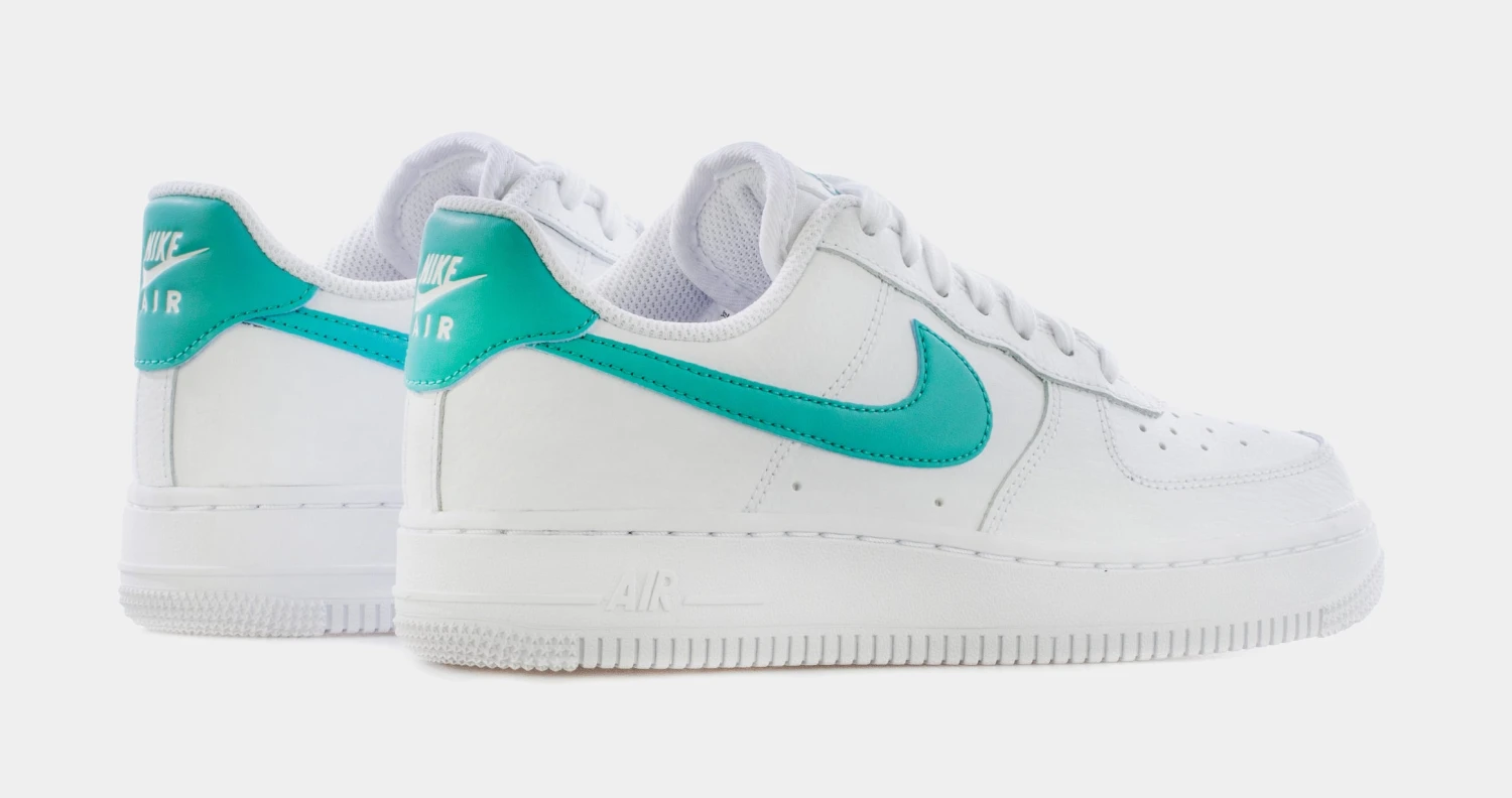 Nike Air Force 1 07 Womens Lifestyle Shoes (White/Washed Teal) 8 Nike Air Force 1 07 Womens Lifestyle Shoes (White/Washed Teal) - Image 6